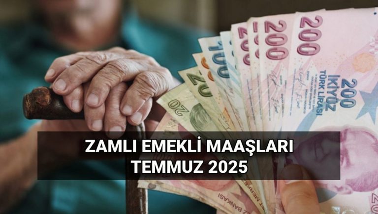 En düşük ve en yüksek zamlı emekli maaşı tablosu | 2025 Temmuz 4A-4B-4C emekli maaşı hesaplama: Emekli aylığı kaç TL oldu? – Son Dakika Ekonomi Haberleri