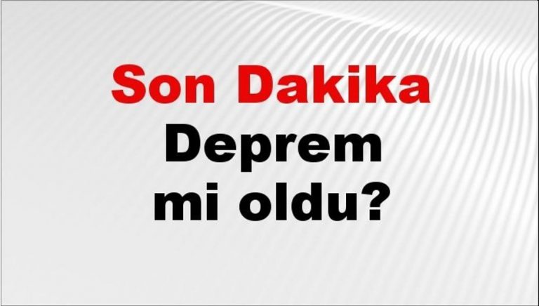 Son Dakika: Deprem Mi Gerçekleşti? AFAD’tan 19 Aralık 2025’teki Son Gelişmeler!